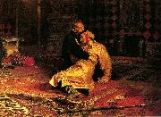 Ilya Repin Ivan the Terrible and His Son Ivan on November 16th, 1581 Germany oil painting artist